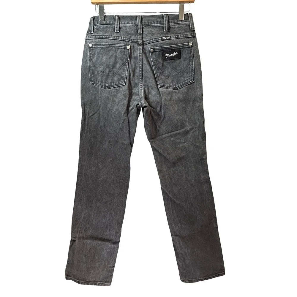 Wrangler‎ 933SEWK Cowboy Cut Mens Faded Black Straight Leg Jeans 29x30 Cotton
